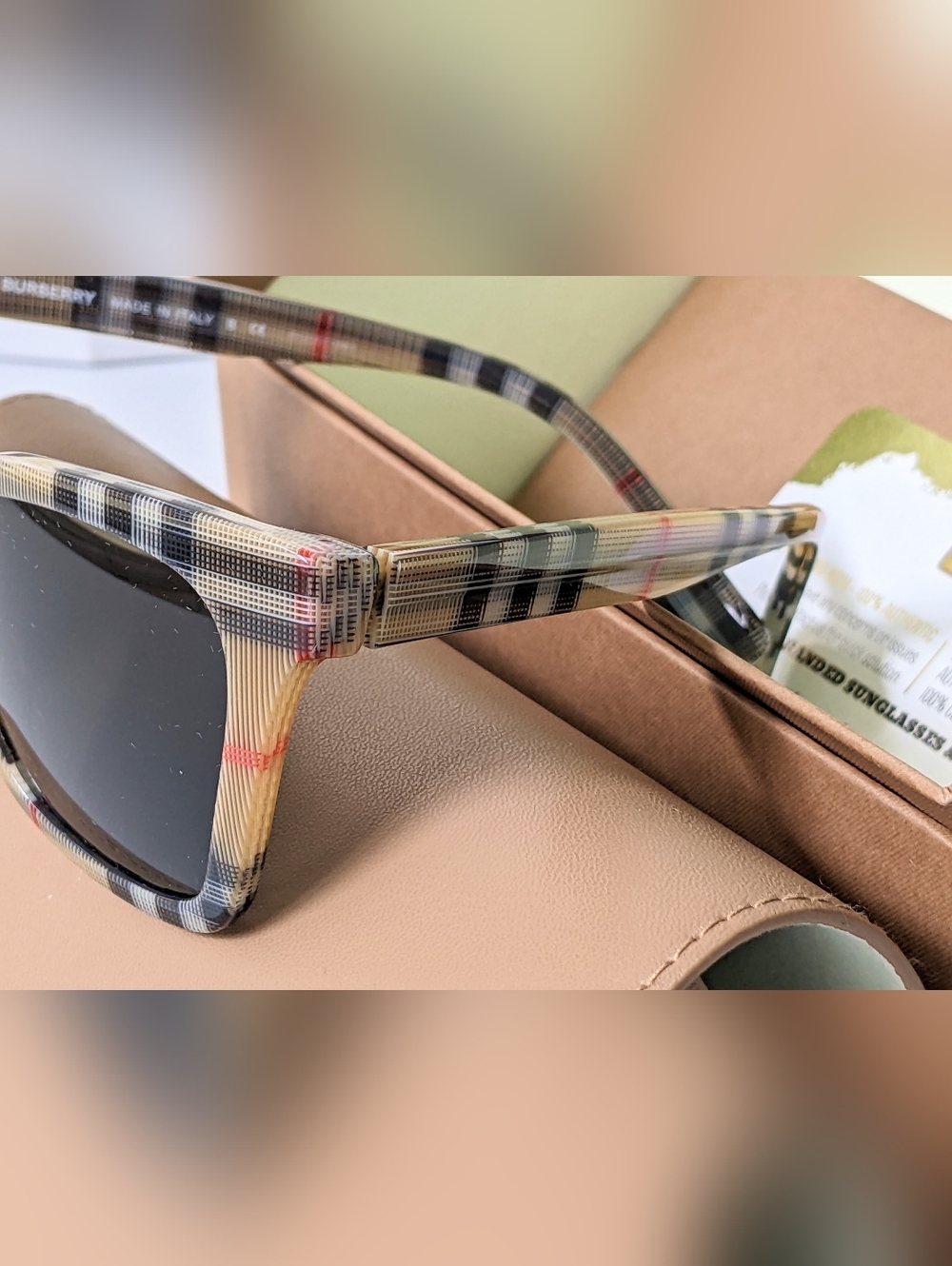 NWT AUTHENTIC BURBERRY 0BE4346 ELSA SUNGLASSES VINTAGE CHECK - Picture 8 of 15